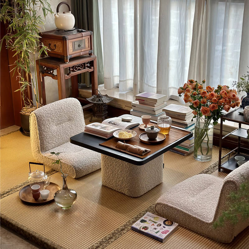 Saké de la série Fuji, table avec baie vitrée