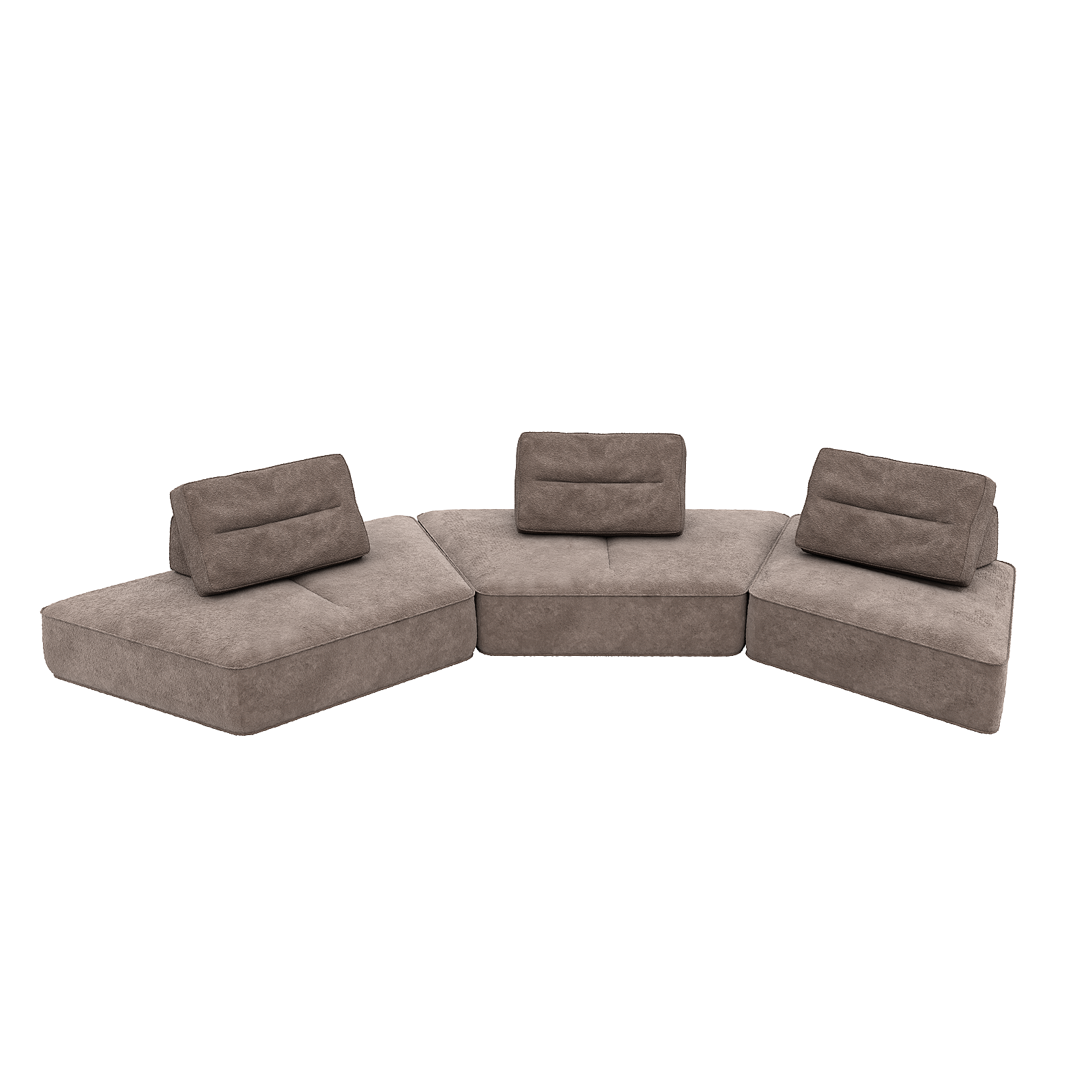 9-lagiges Sofa, dick, modular 