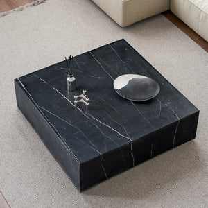 Sugar Cubes Coffee Table / Square - Black-And-White Marble - 900*900mm