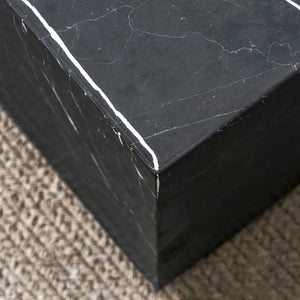 Sugar Cubes Coffee Table / Stand - Black-And-White Marble - 300*300mm