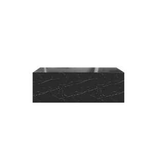 Table Basse Sugar Cubes / Longue - Marbre Noir Et Blanc - 1000*600mm