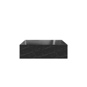 Couchtisch „Sugar Cubes“ / quadratisch – Schwarz-Weiß-Marmor – 900 x 900 mm